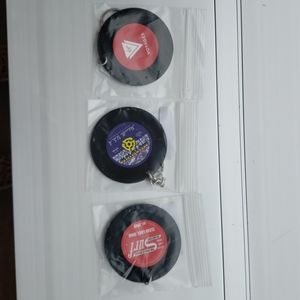 Mini Record Keychain set
